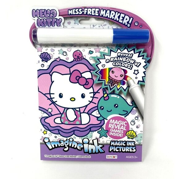 Bendon Hello Kitty Imagine Ink Magic Ink Picture Activity Book Kids' Road Trip - Picture 1 of 6